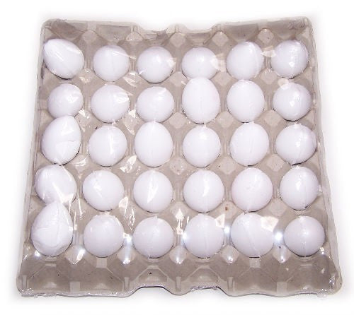 6 bombes à œufs à la noix de coco dans une boîte à œufs