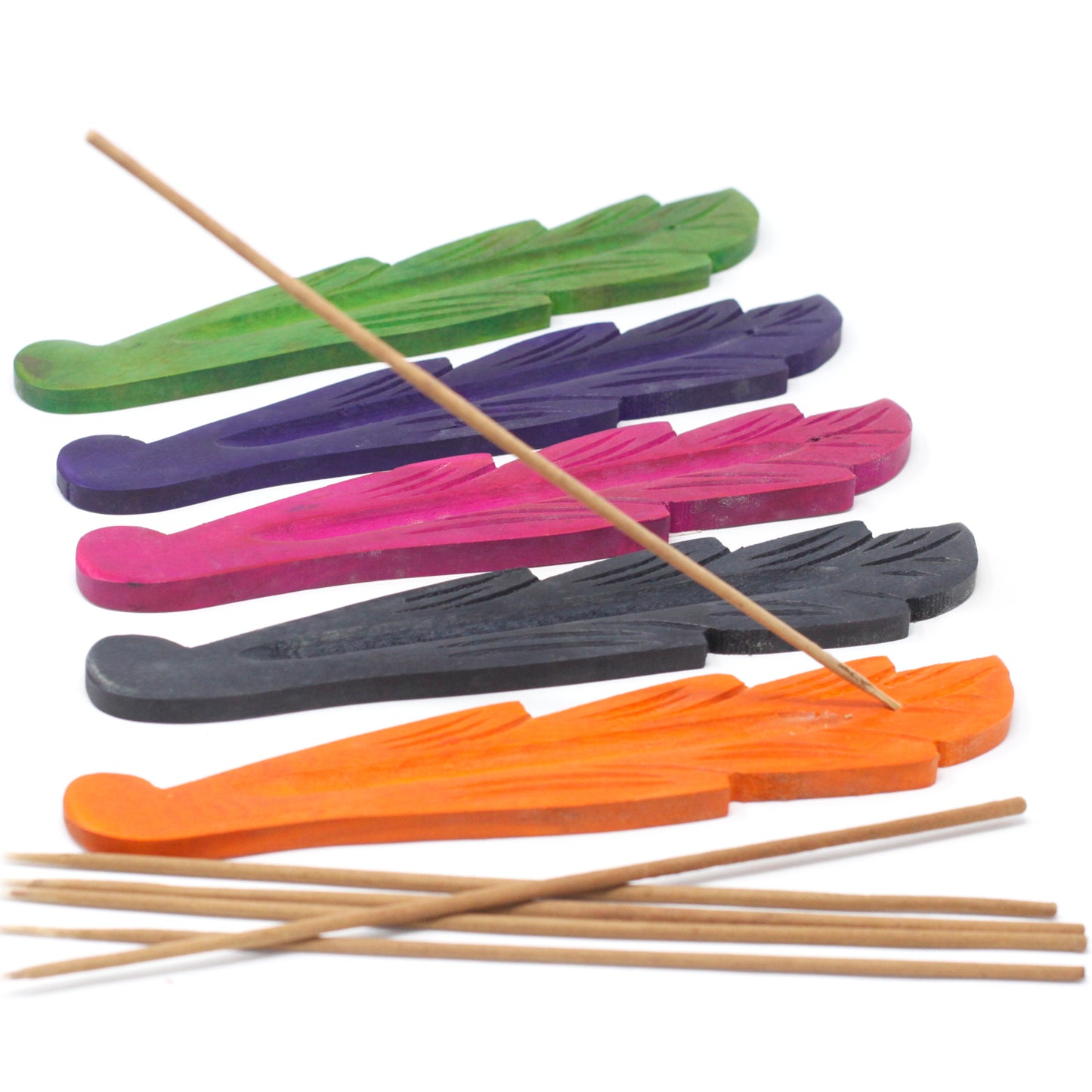 Cendrier couleur feuille 25 cm - Bois de manguier