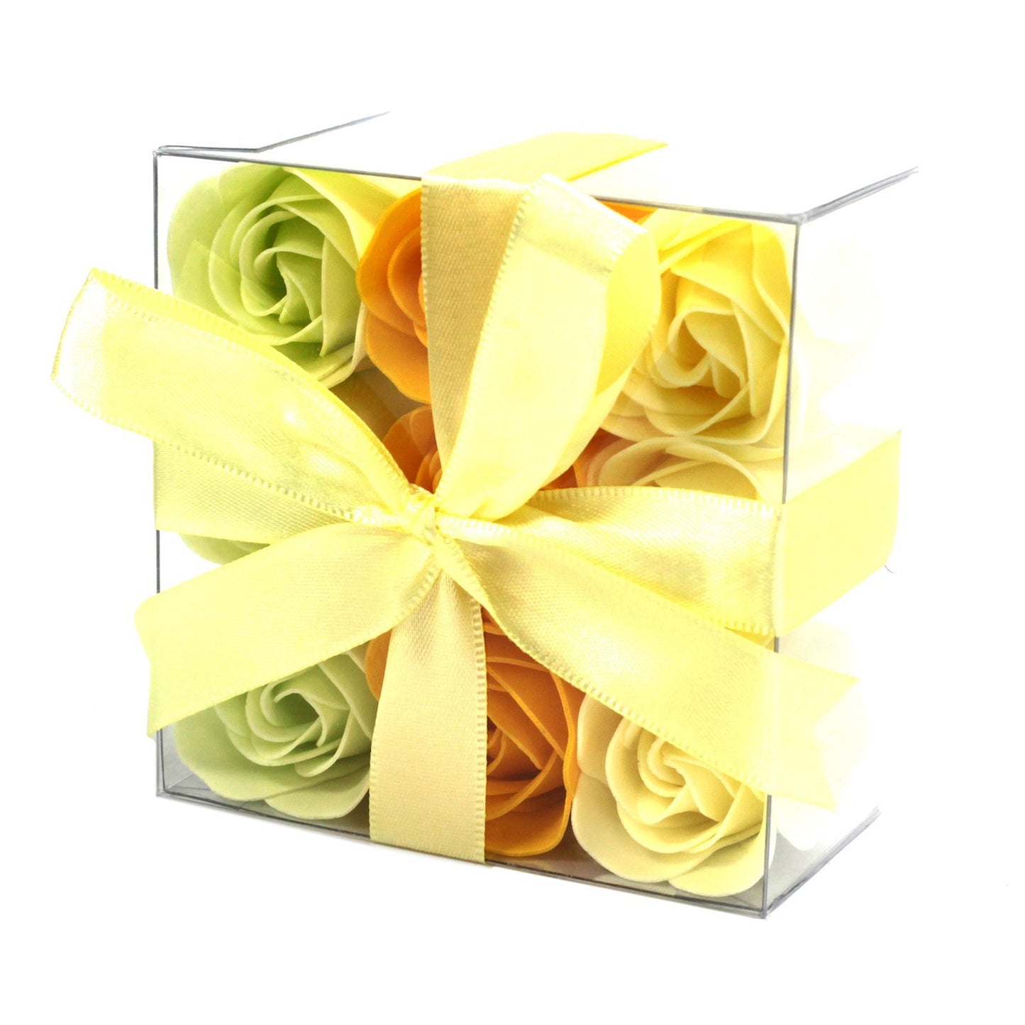 Lot de 9 fleurs de savon - Roses printanières