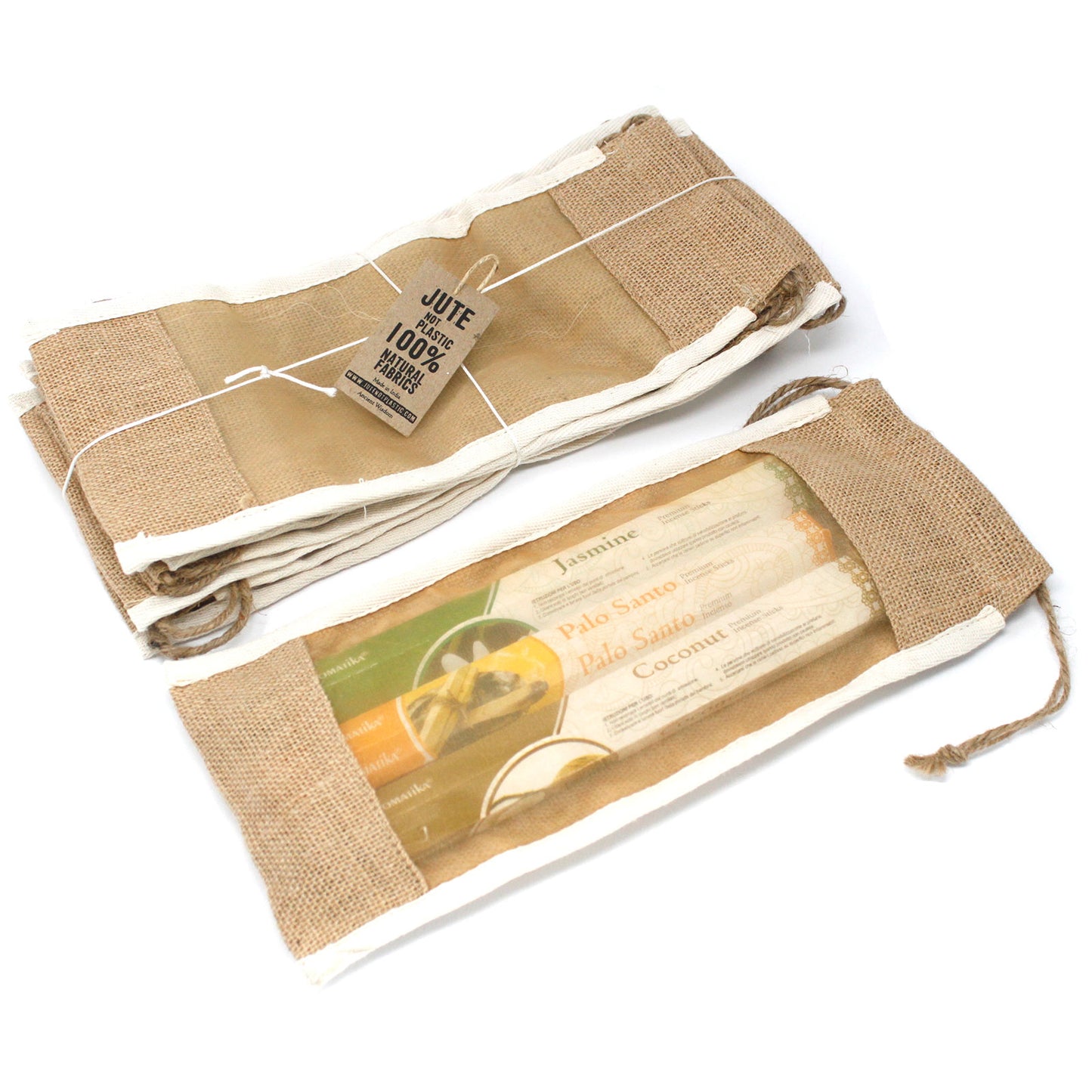 Sac en jute lavé long - 35x15cm
