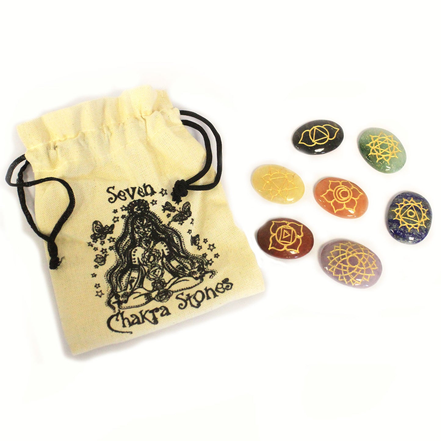Ensemble de cristaux géométriques de sept pièces