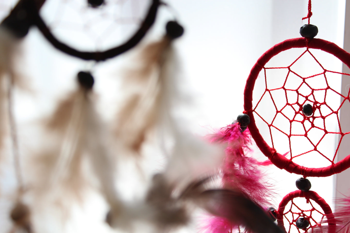 Bali Dreamcatcher XL Hoop - Creme/Braun/Schokolade (verschiedene Farben)