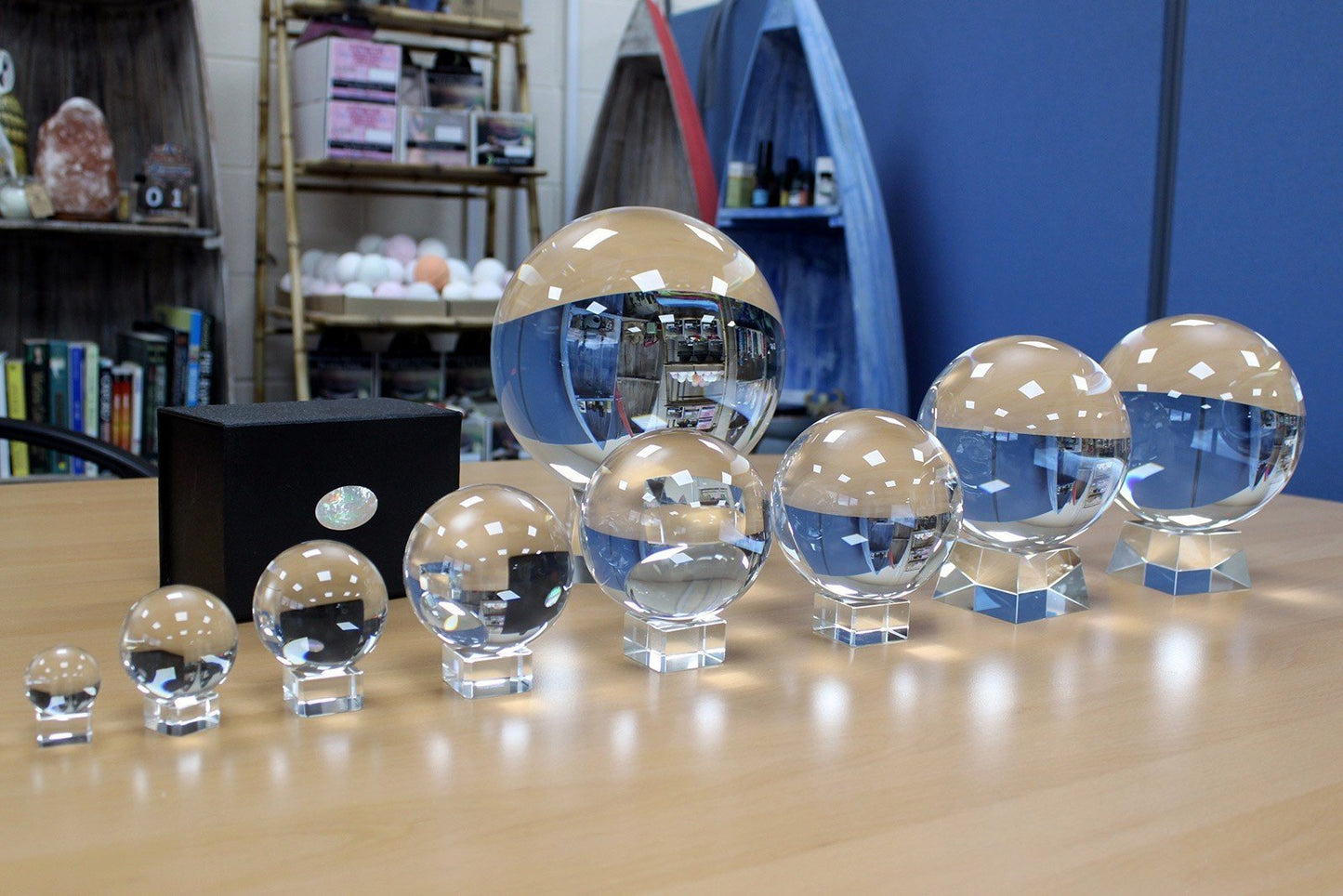 Boule de cristal avec support 50 mm