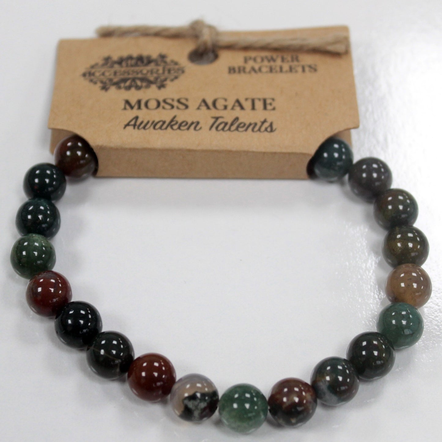 Bracelet énergétique - Agate mousse