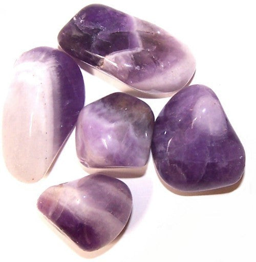 24 x L Tumble Stones - Amatista vetada
