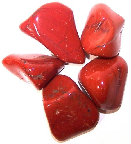 24 x L Tumble Stones - Jaspe Rojo