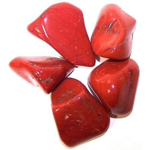 24 x L Pierres roulées - Jaspe rouge