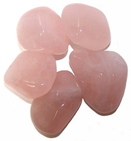 24 x L Tumble Stones - Cuarzo Rosa