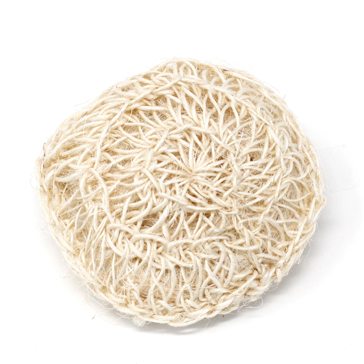 Éponge et brosse en sisal - Coussin exfoliant rond et doux