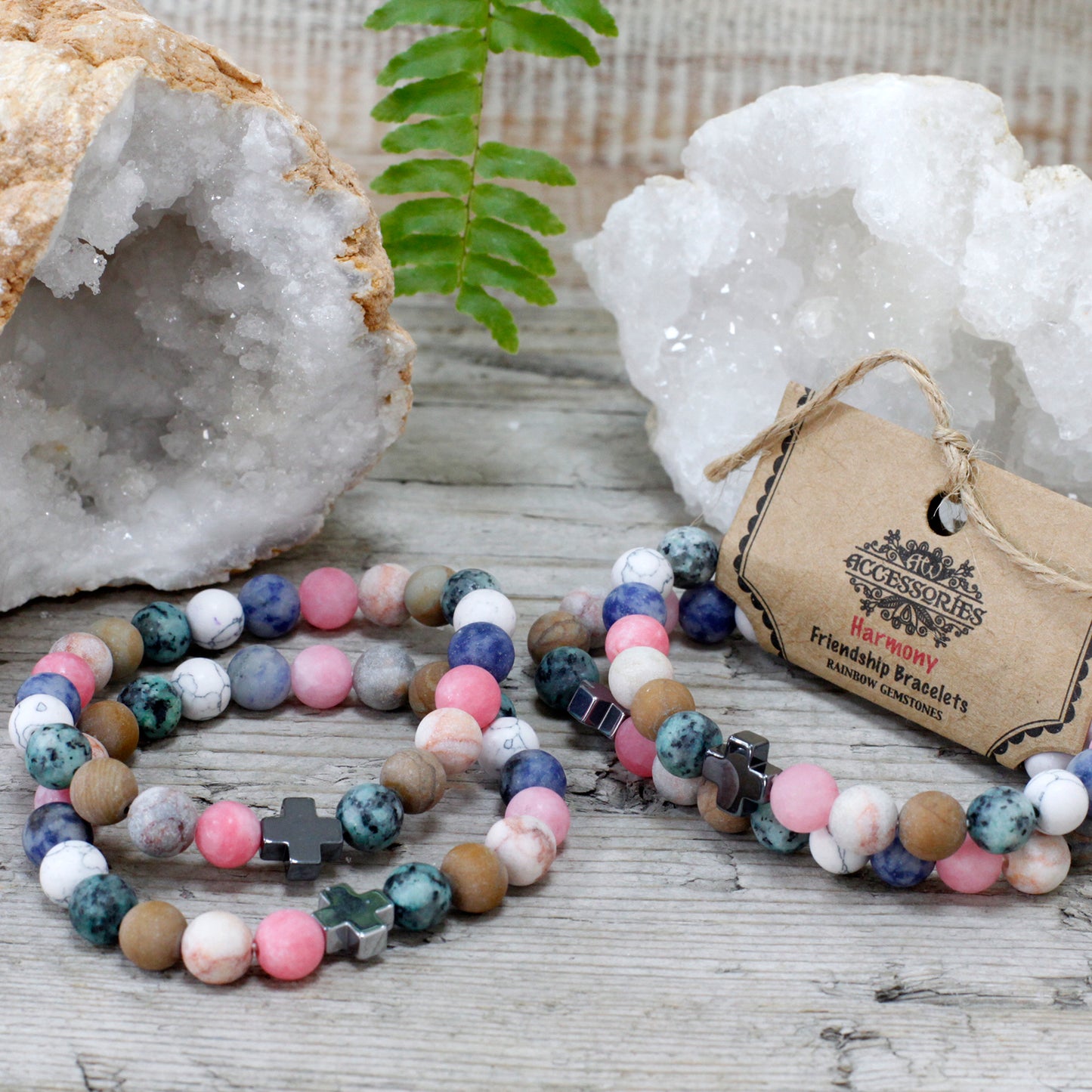 2 Bracelets avec Pierres Précieuses - Harmony