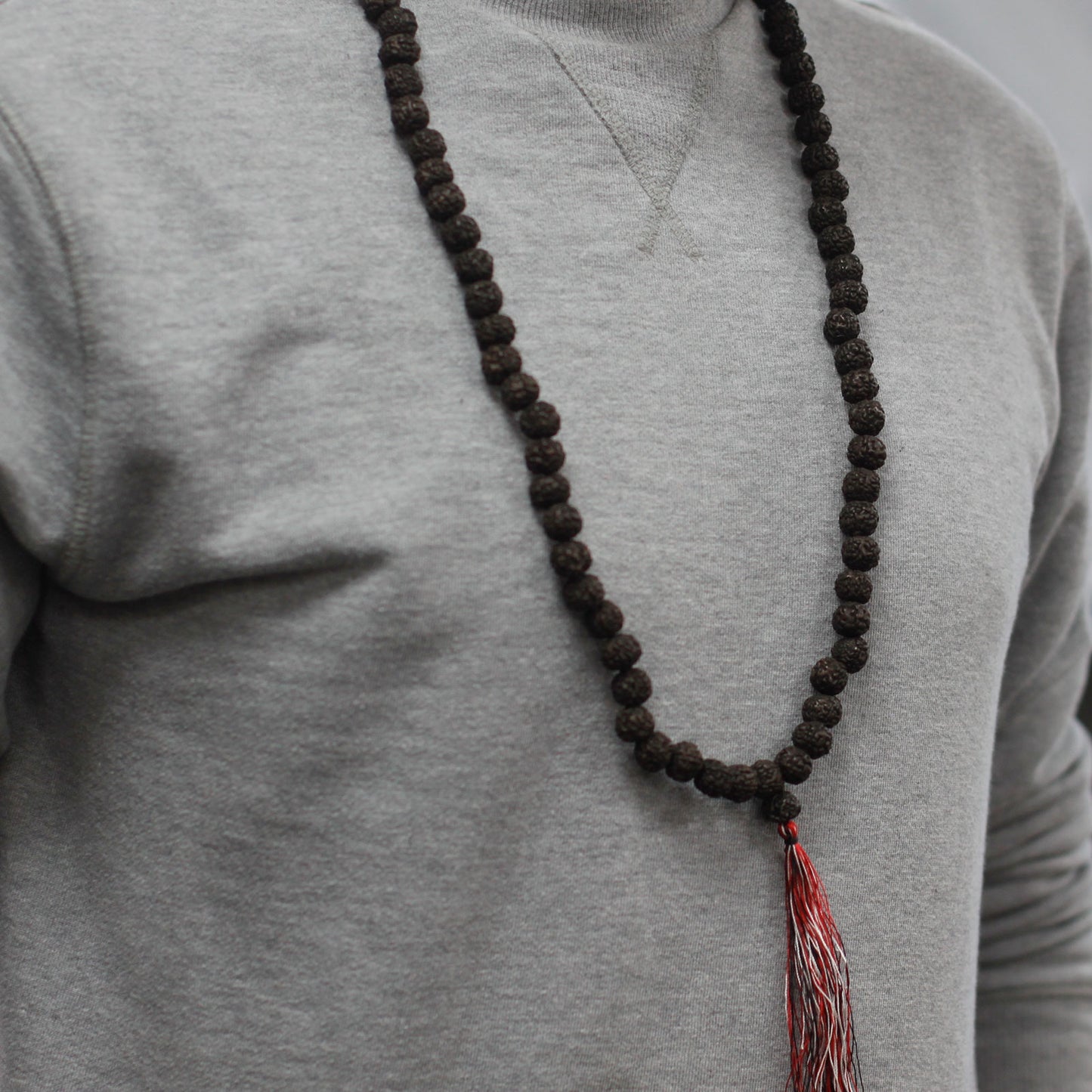 108 Rudraksha Japa Mala - Foncé