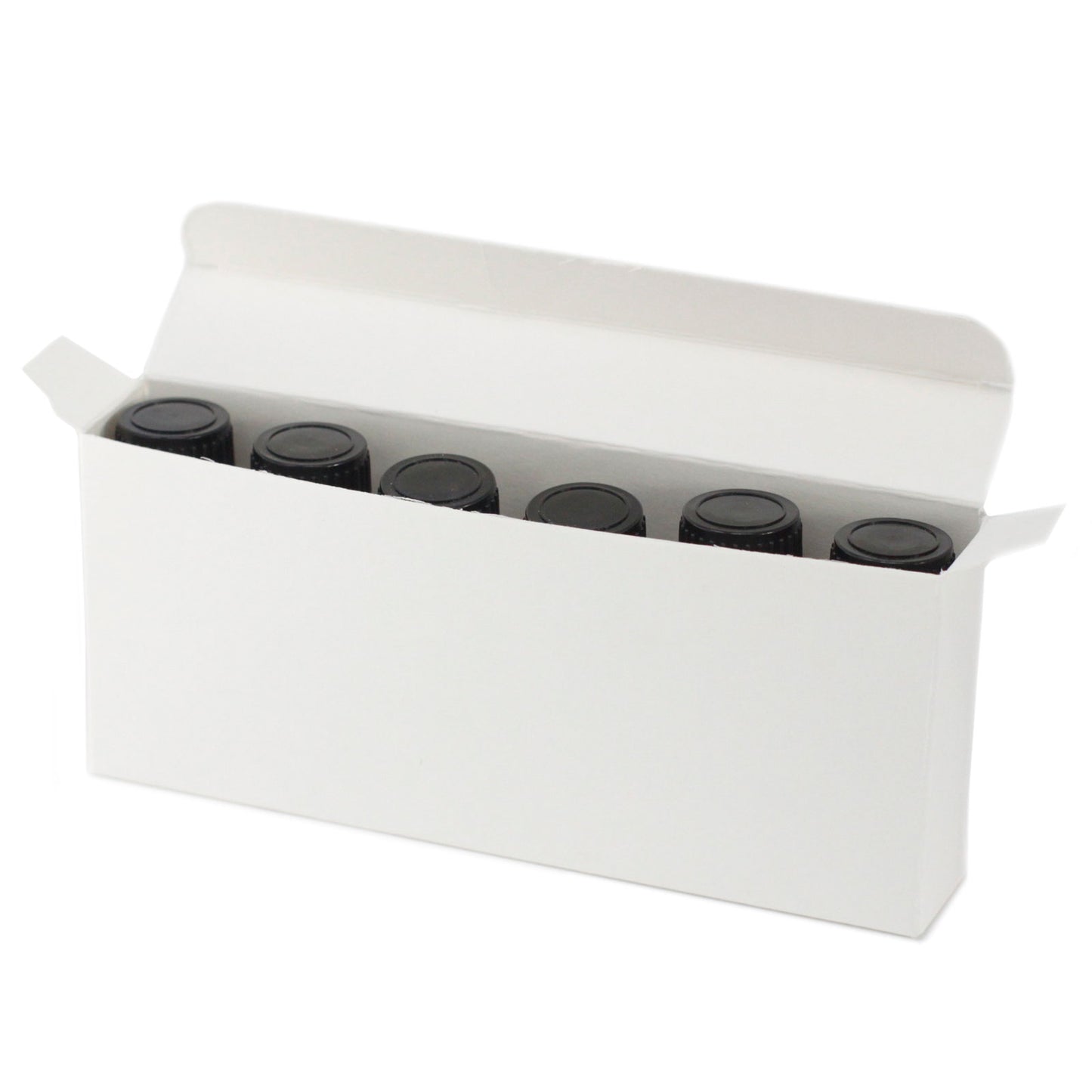 Coffret pour 6 flacons d'huiles essentielles de 10 ml - Blanc