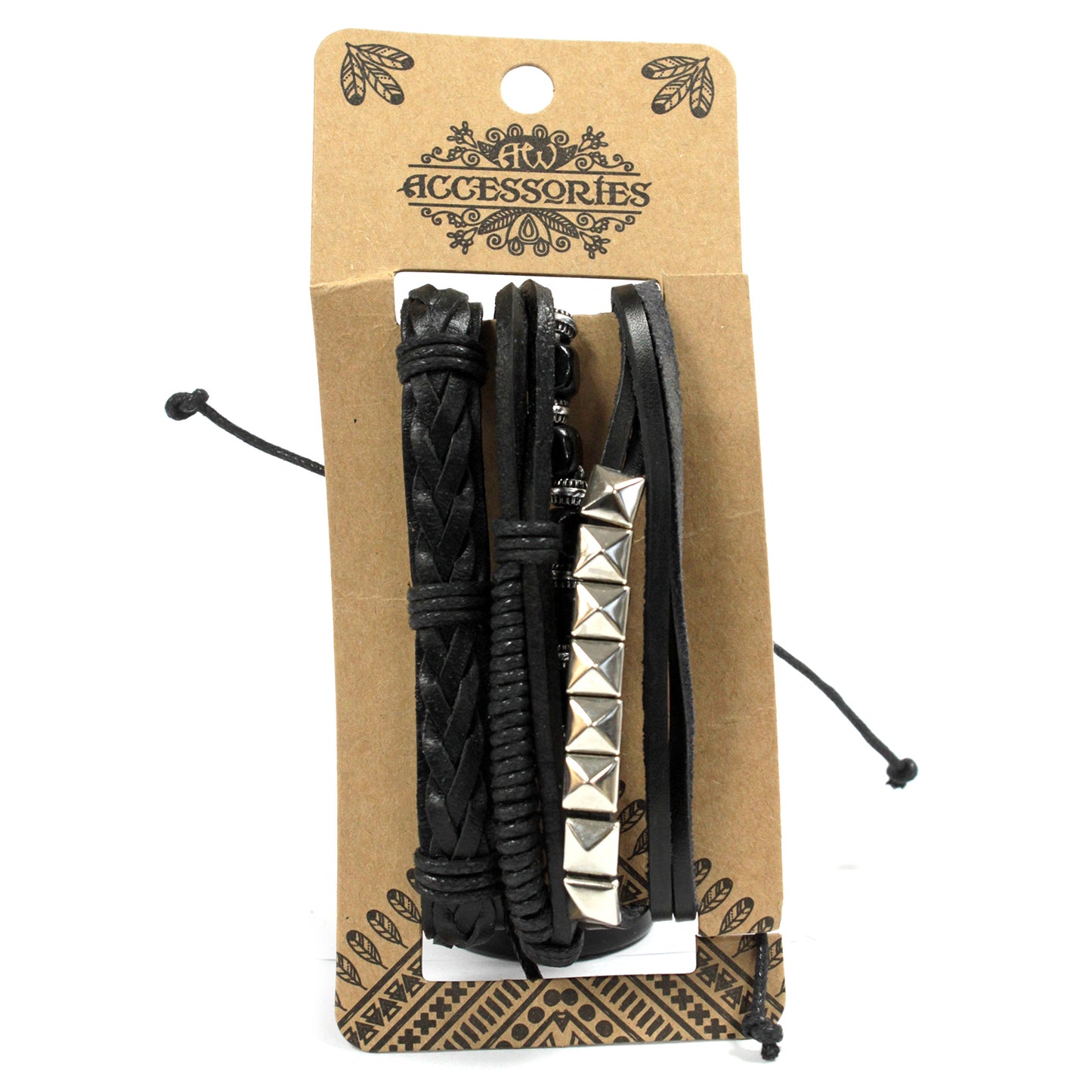 Bracelet homme - Noir (couleur aléatoire)