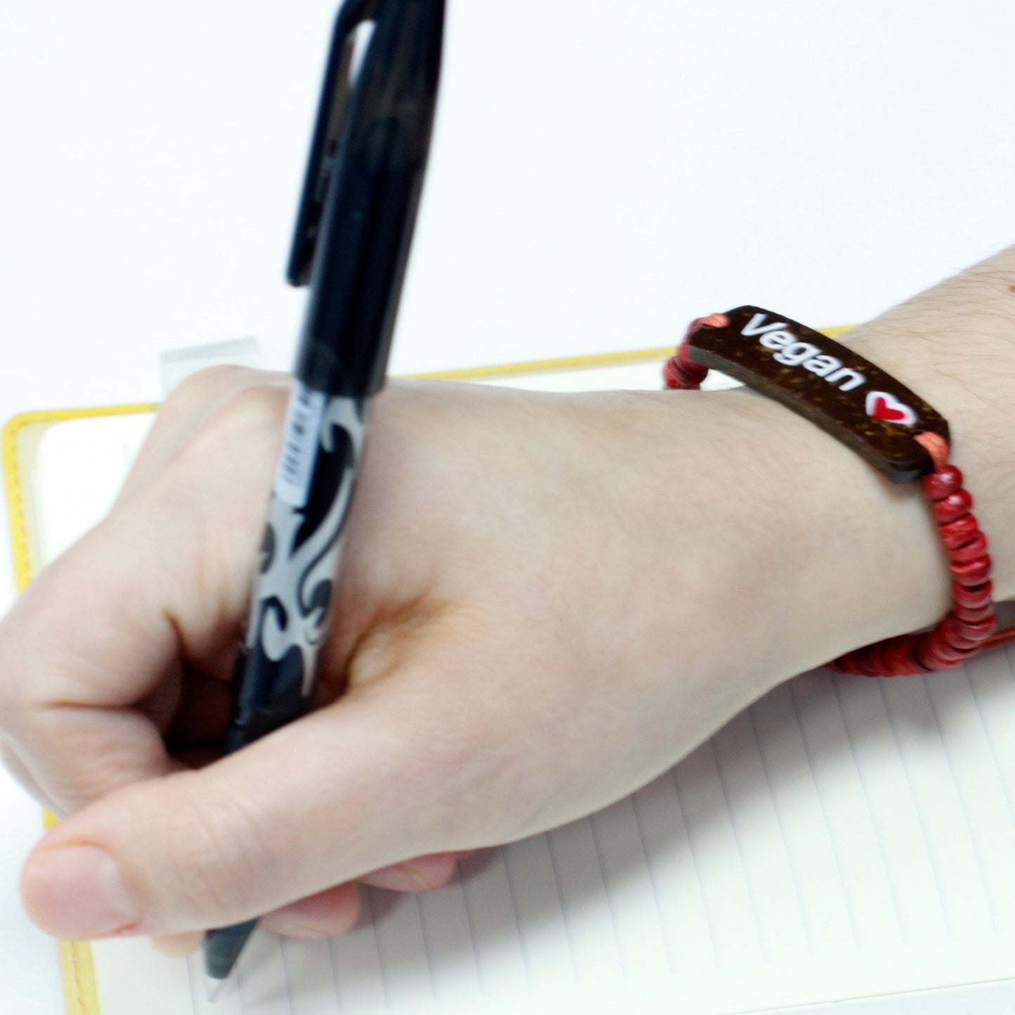 Bracelets à devise en noix de coco - Vegan