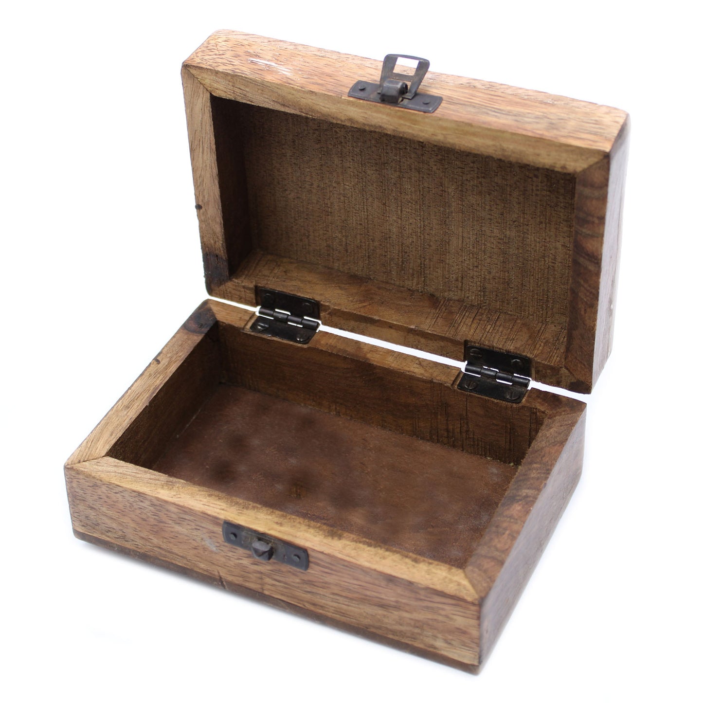 Coffret en bois blanc - Motif aztèque 6x4