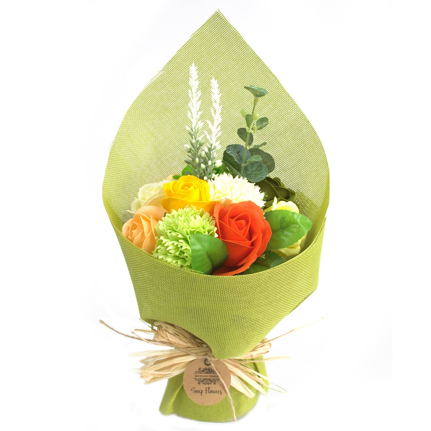 Bouquet de fleurs de savon - Jaune Vert