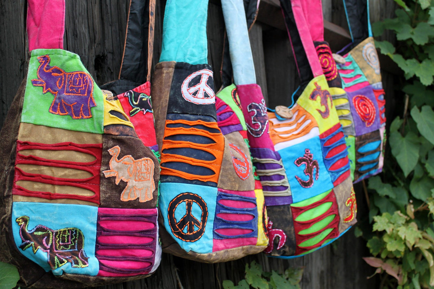 Sac ethnique style hippie - Chocolat / Éléphant