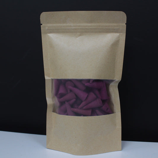 10 x Bolsas kraft con ventana 12x20 cm