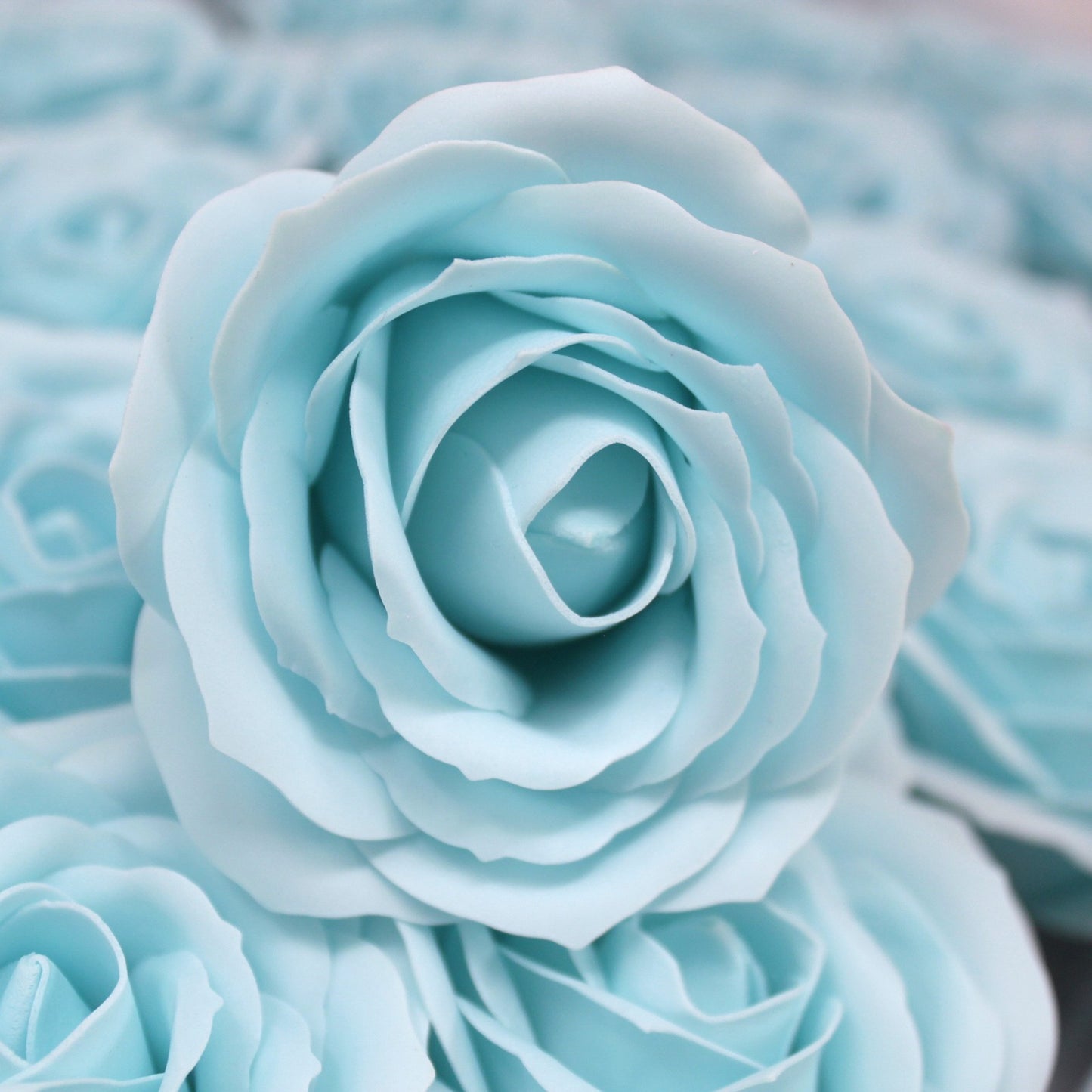 Große Deko-Bastelblume - Babyblau