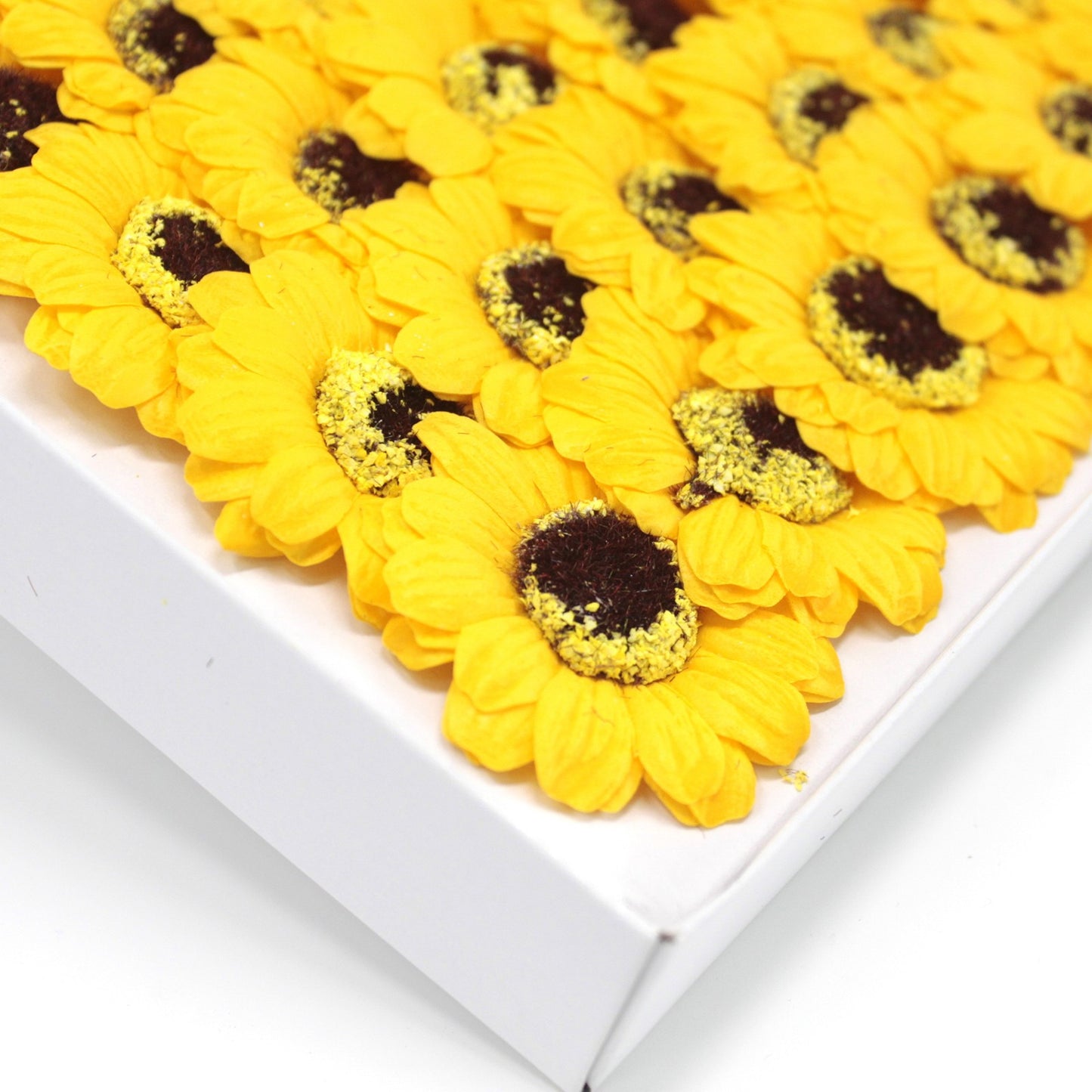 Sonnenblumen-Blumenbasteldeko mittel - gelb