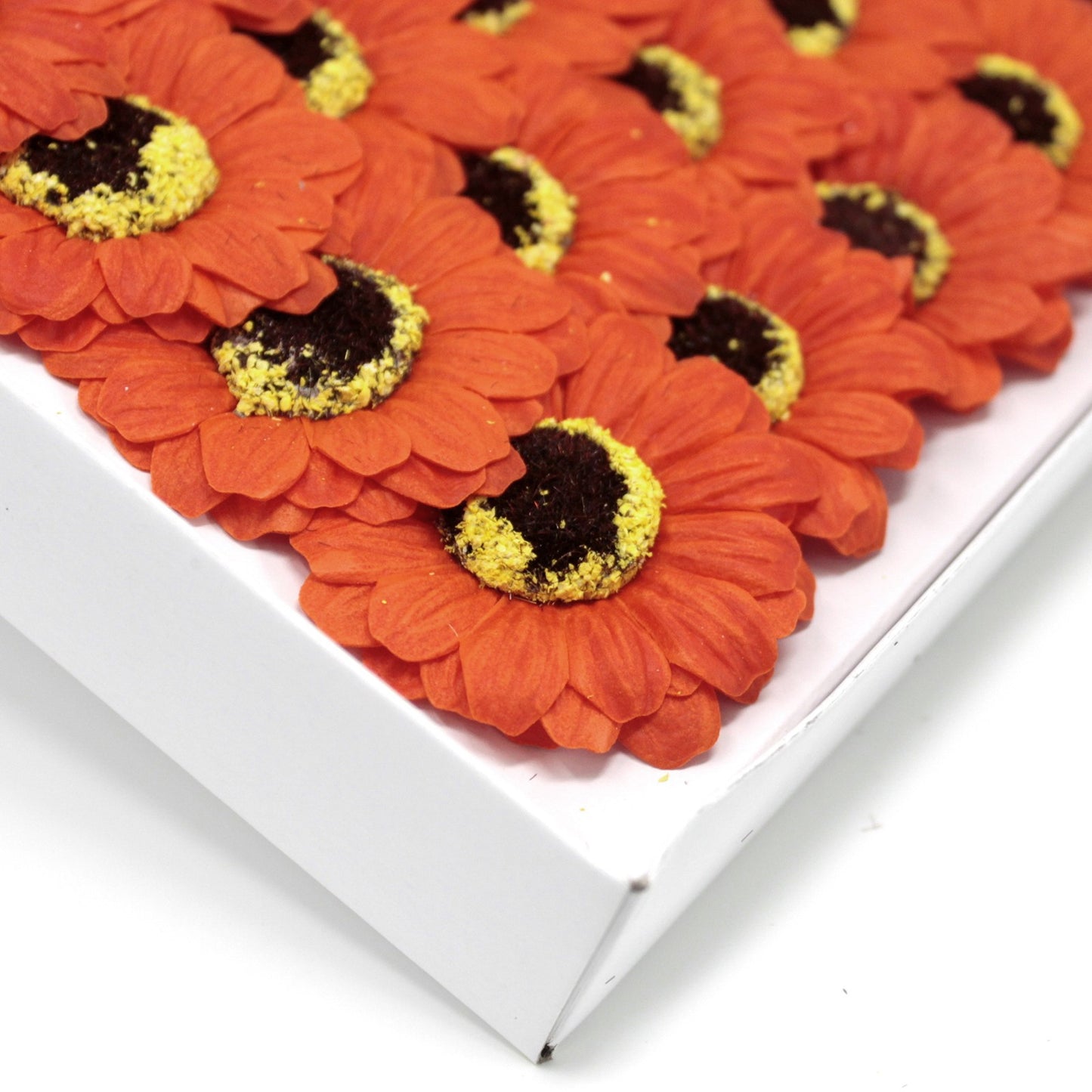 Sonnenblumen Deko Blume Basteln mittel - orange