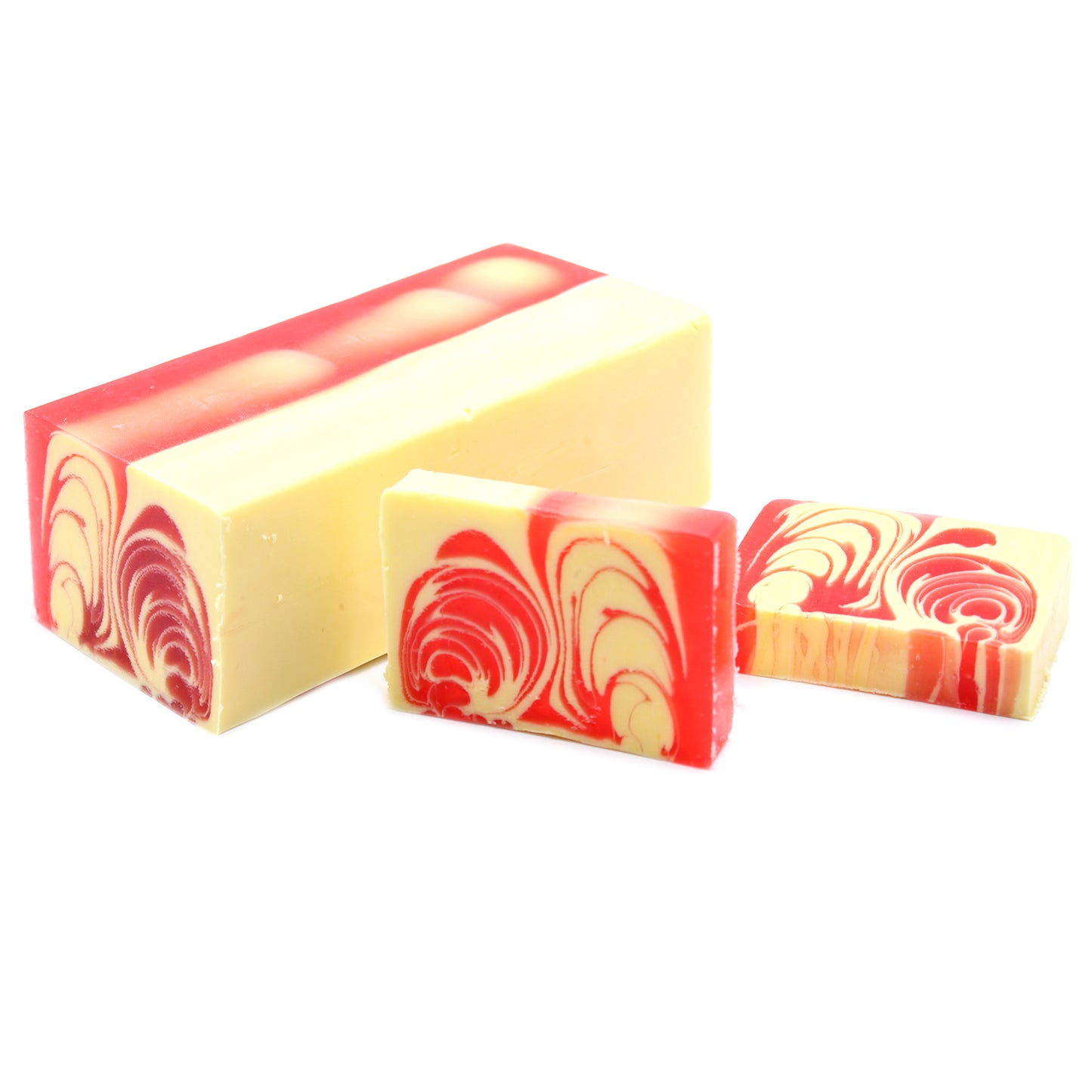 Handgemachtes Seifenstück 1,2 kg - Erdbeere