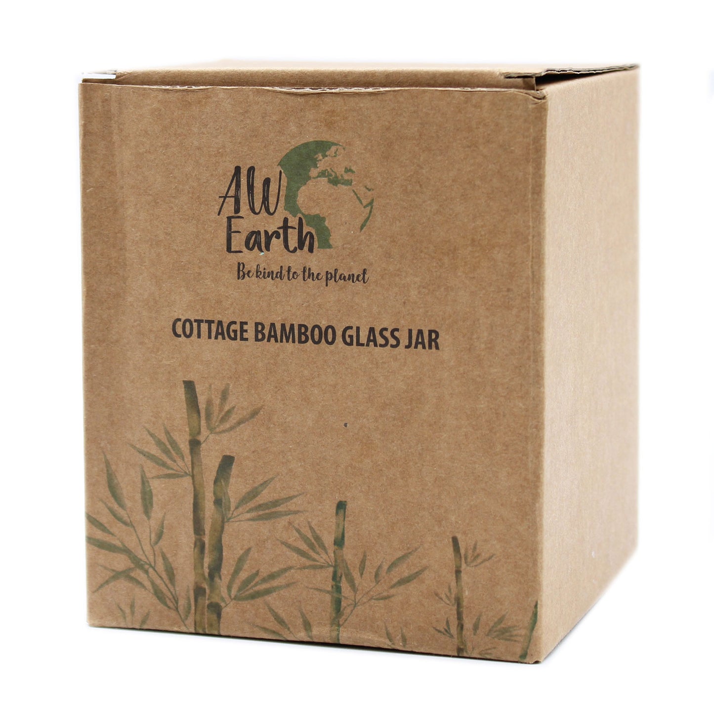 Bocal en verre avec couvercle en bambou - 10 cm