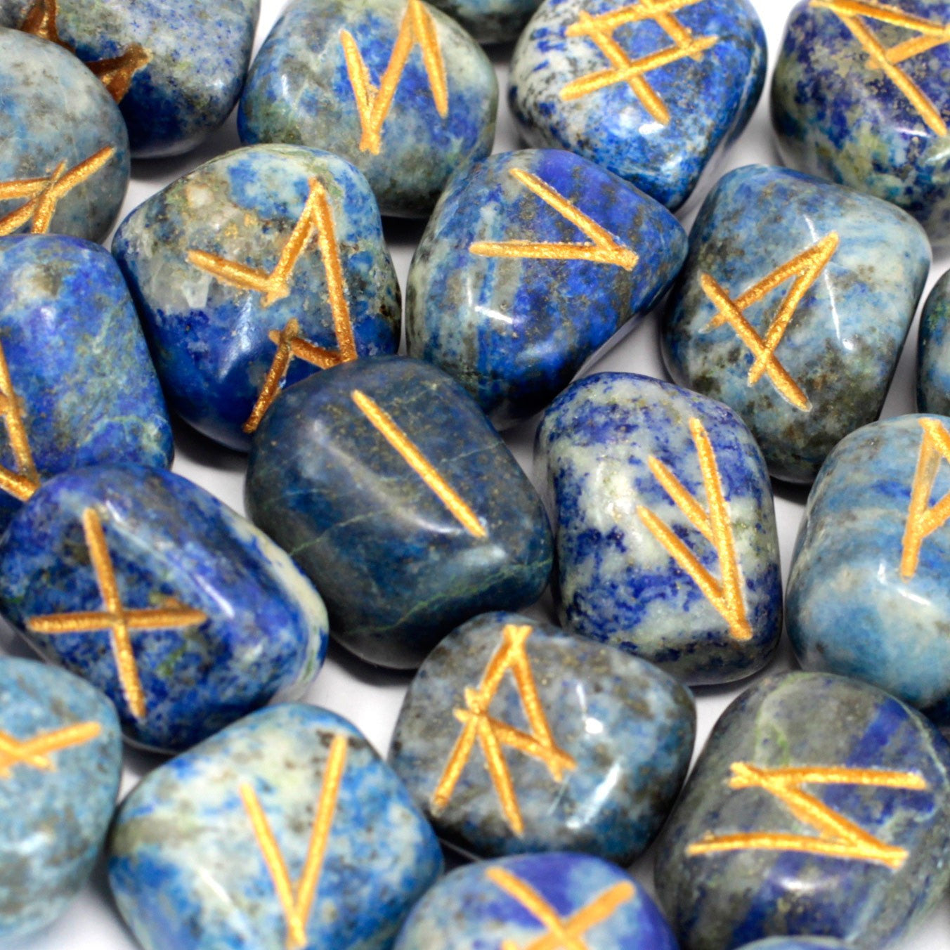 Ensemble de runes indiennes en sachets - Lapis