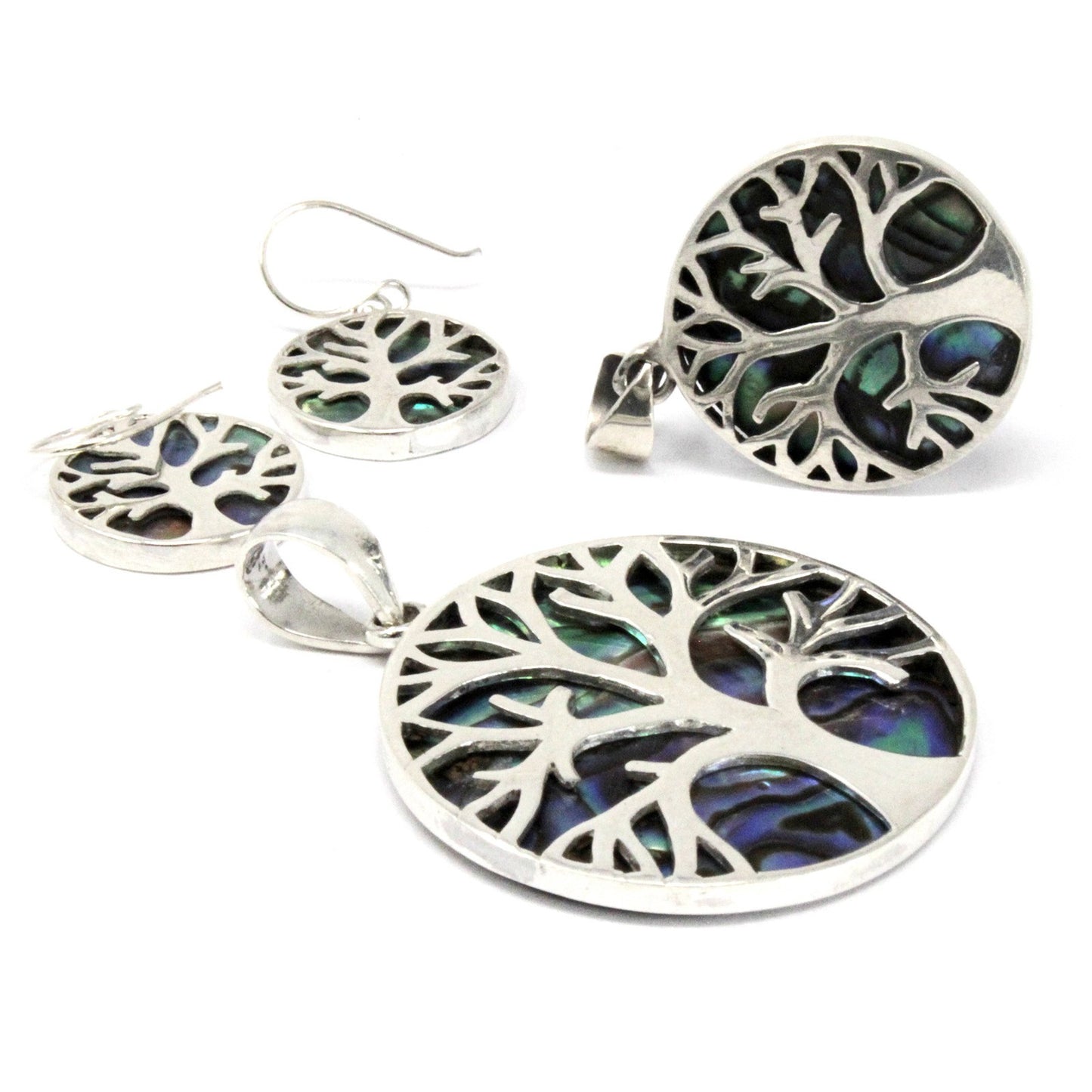 Pendentif Arbre de Vie en Argent 22 mm - Abalone