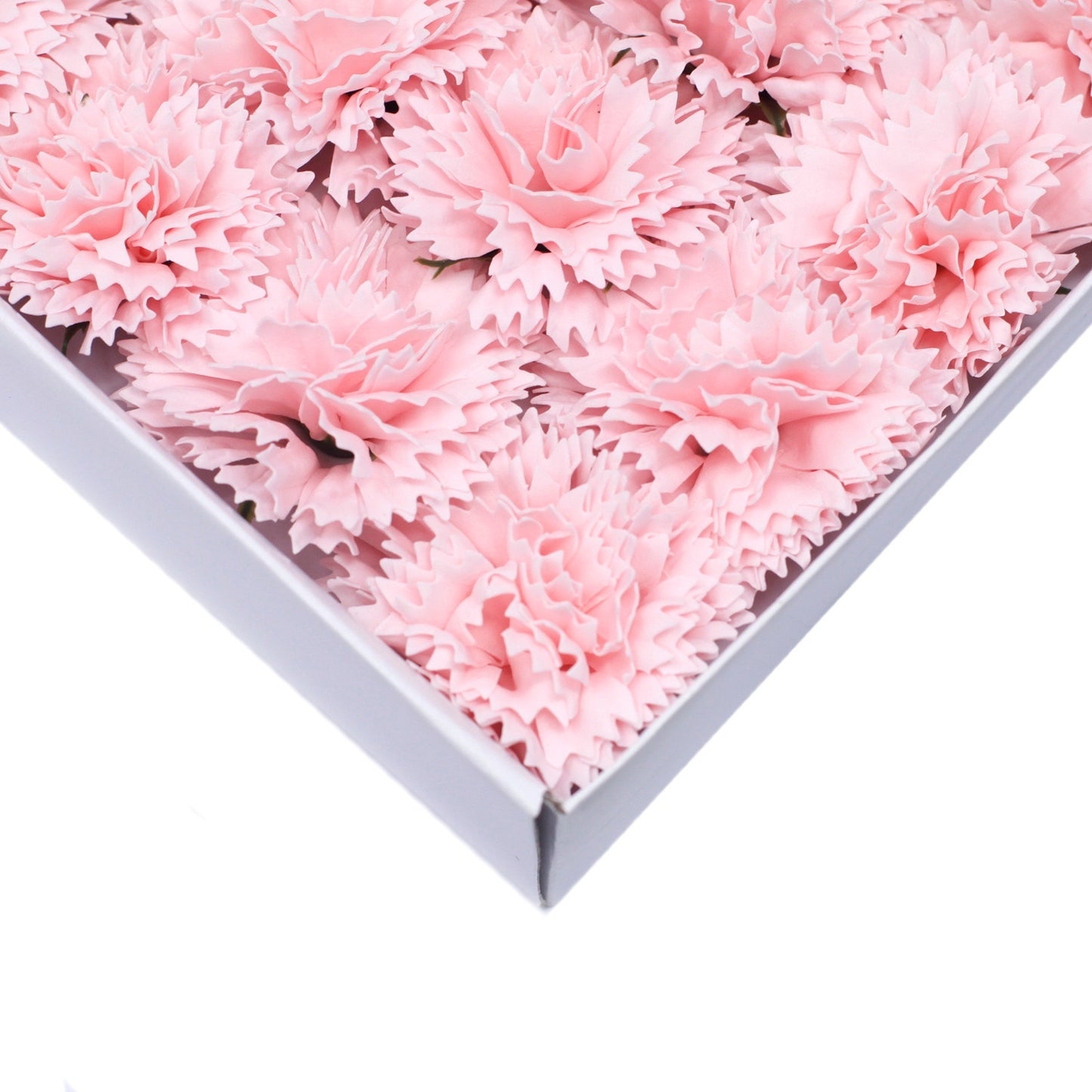 Seifenblumen-Bastelarbeiten - Nelken - Rosa