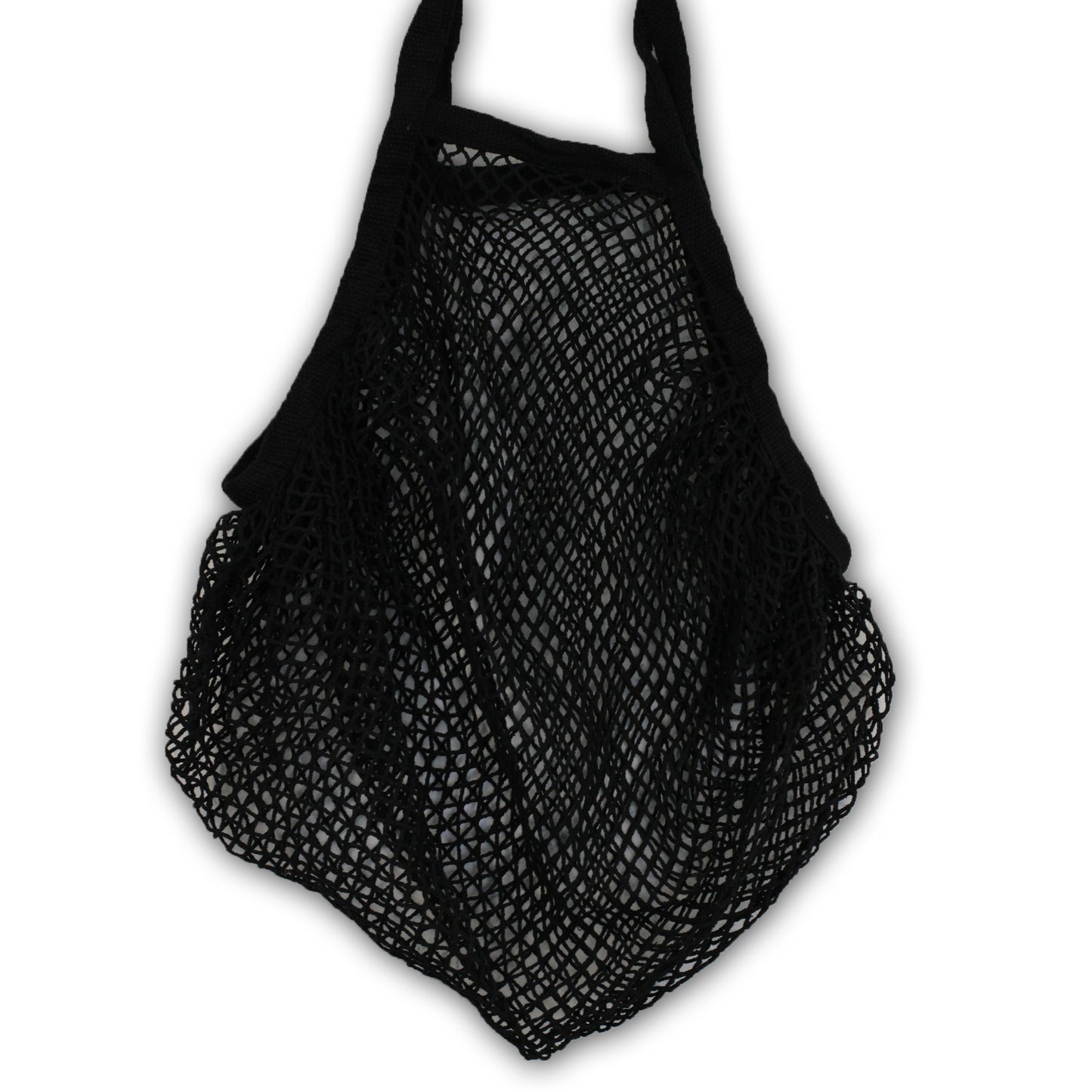Sac en maille de coton pur - Noir