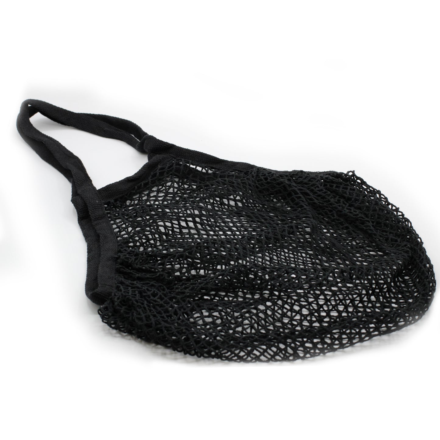 Sac en maille de coton pur - Noir