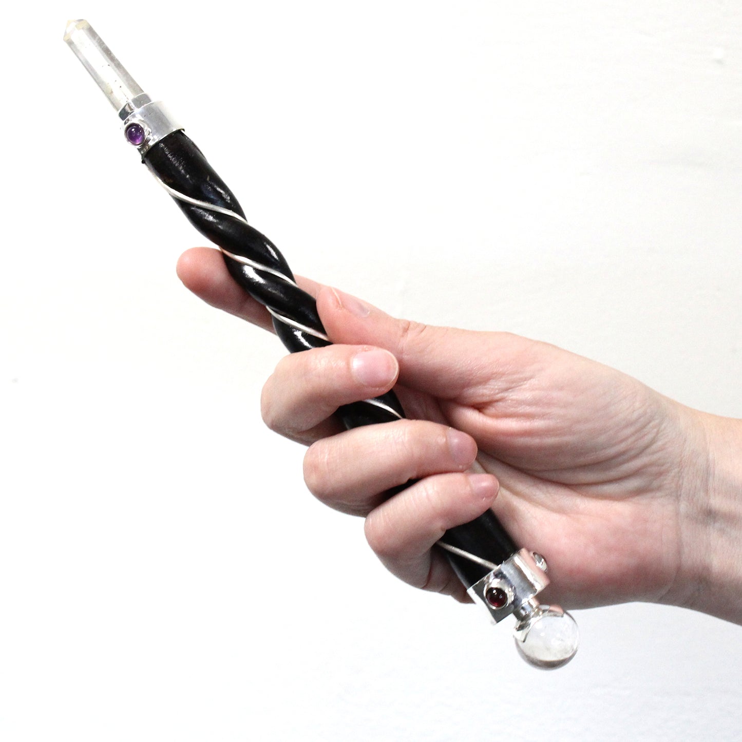 Baguette de chakra avec ange - Cristal doré