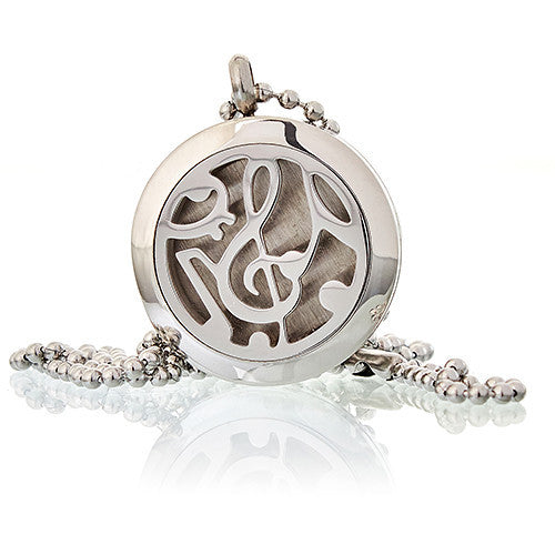 Collier diffuseur d'aromathérapie 25 mm - Note de musique