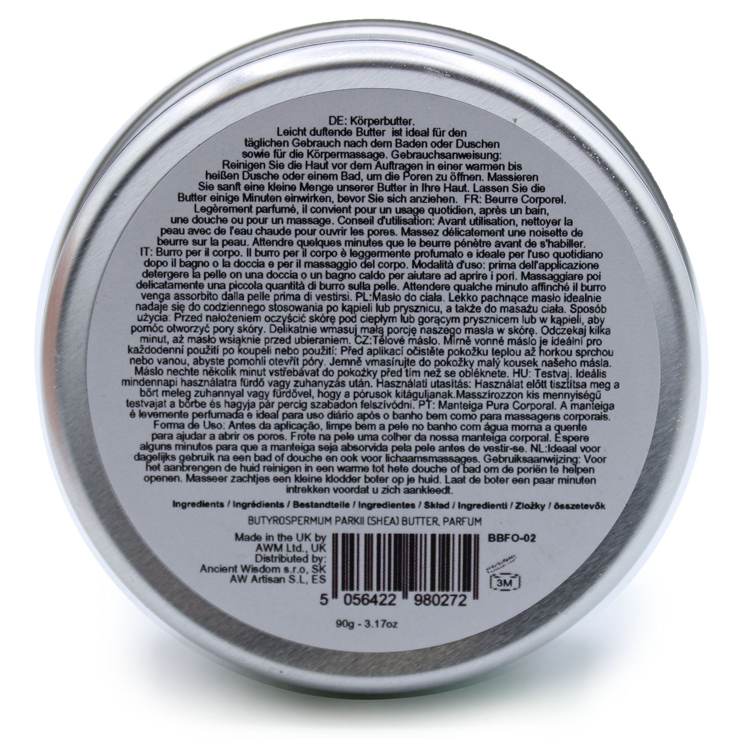 Beurre corporel parfumé au karité 90 g - Mangue