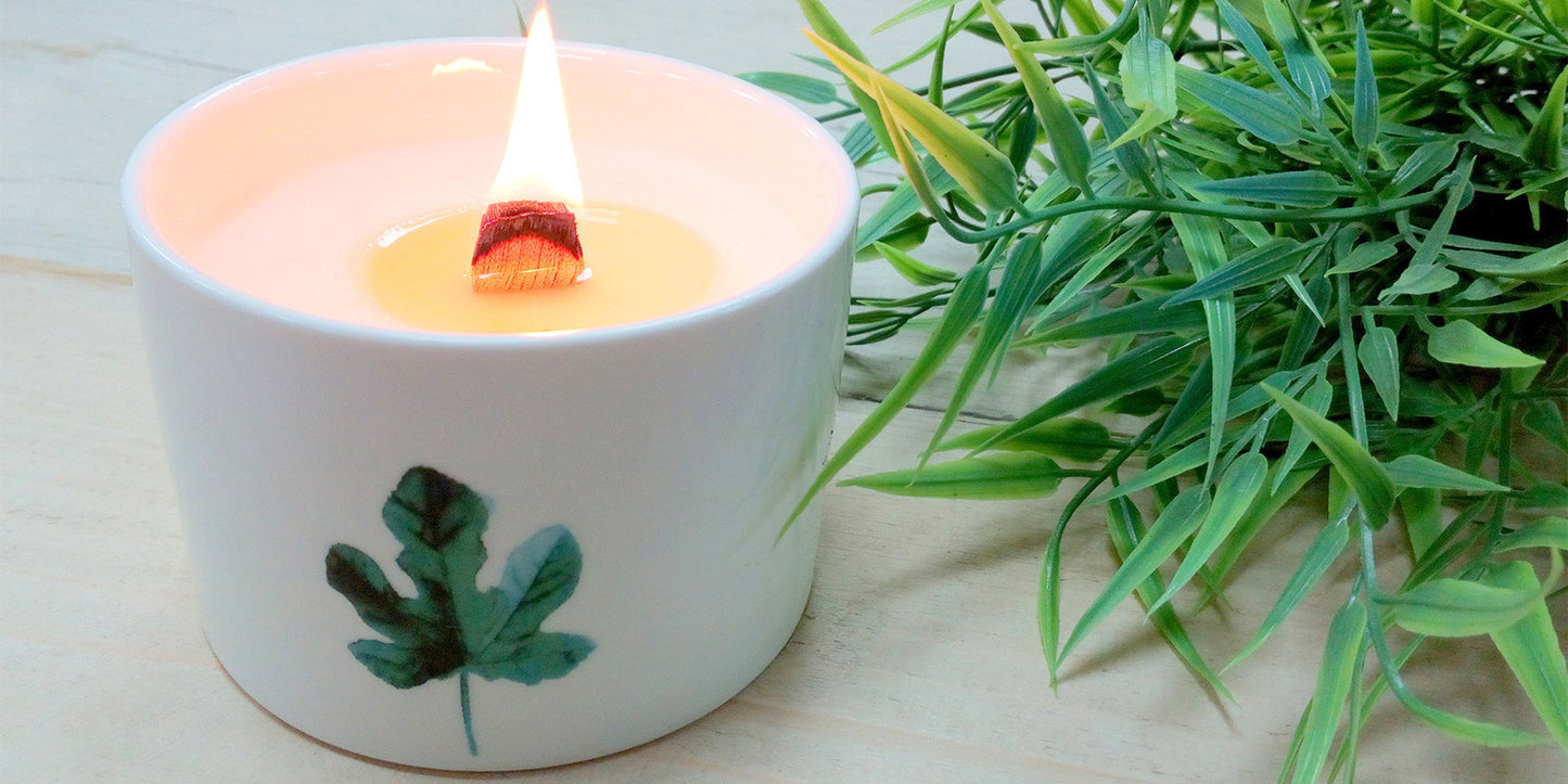 1 grande bougie botanique - Jasmin sauvage