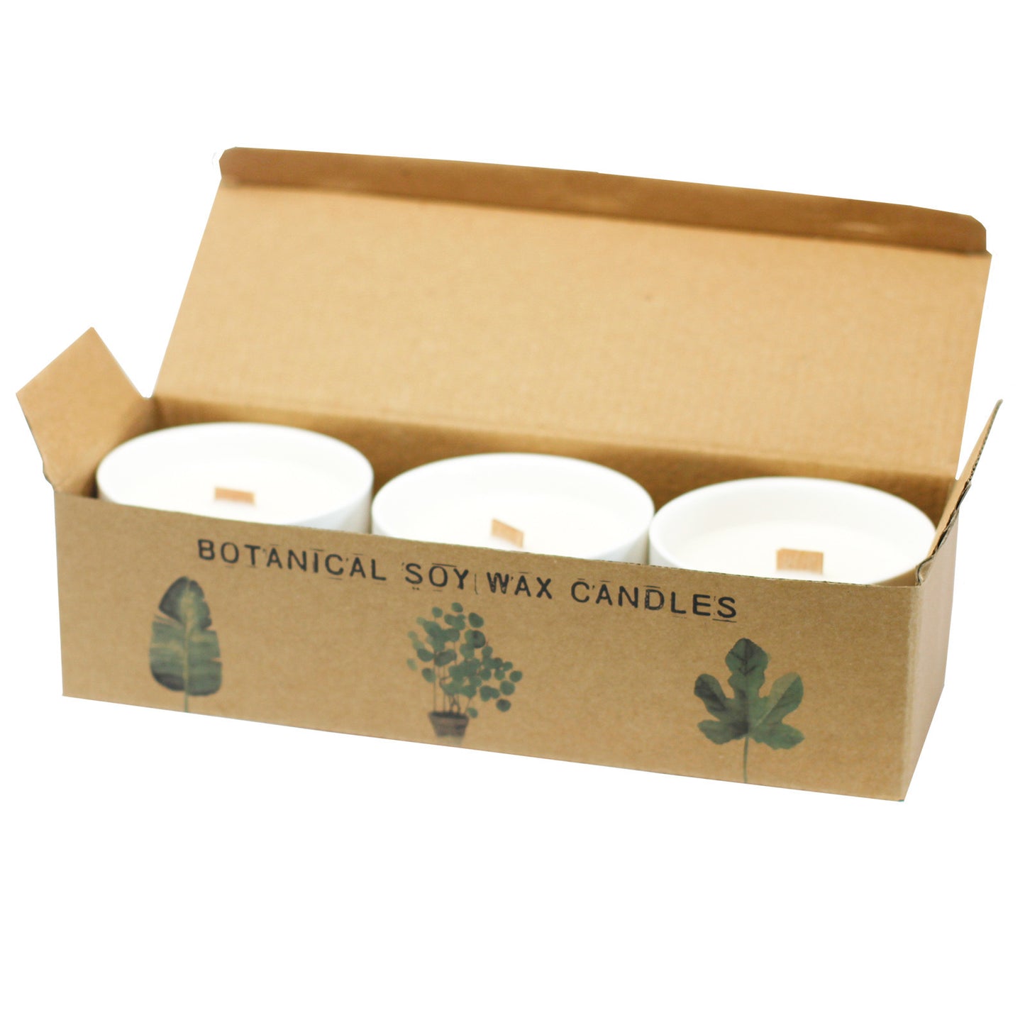 1 grande bougie botanique - Jasmin sauvage
