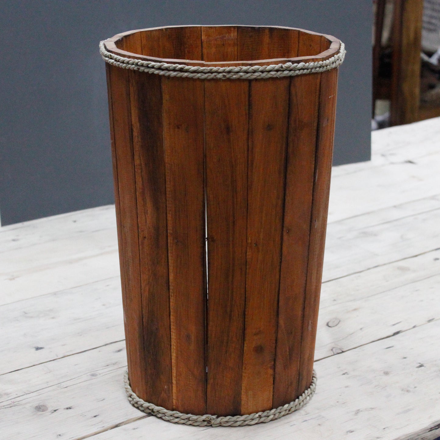 Große nautische Ausstellungswanne - Braun 45x32cm