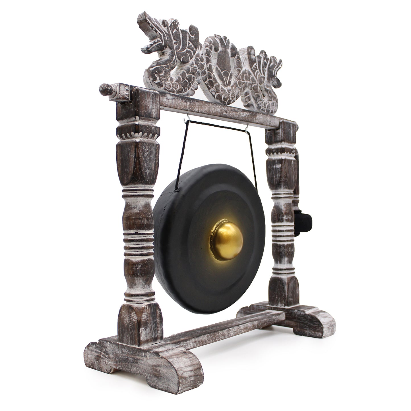 Petit Gong de Méditation avec Support - 25 cm - Noir
