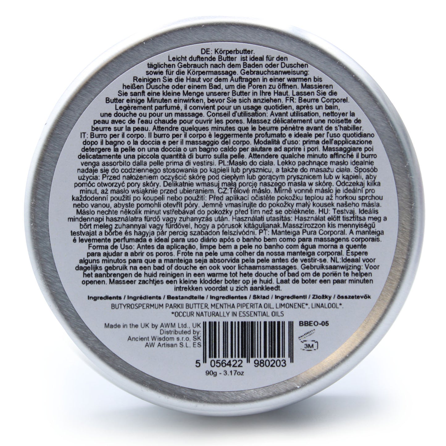 Beurre corporel aromathérapie au beurre de karité 90 g - Bois de santal