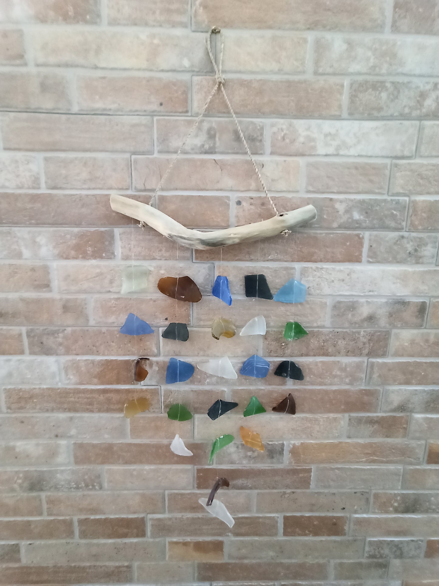 Carillon en verre recyclé - Cinq cordes - Multi