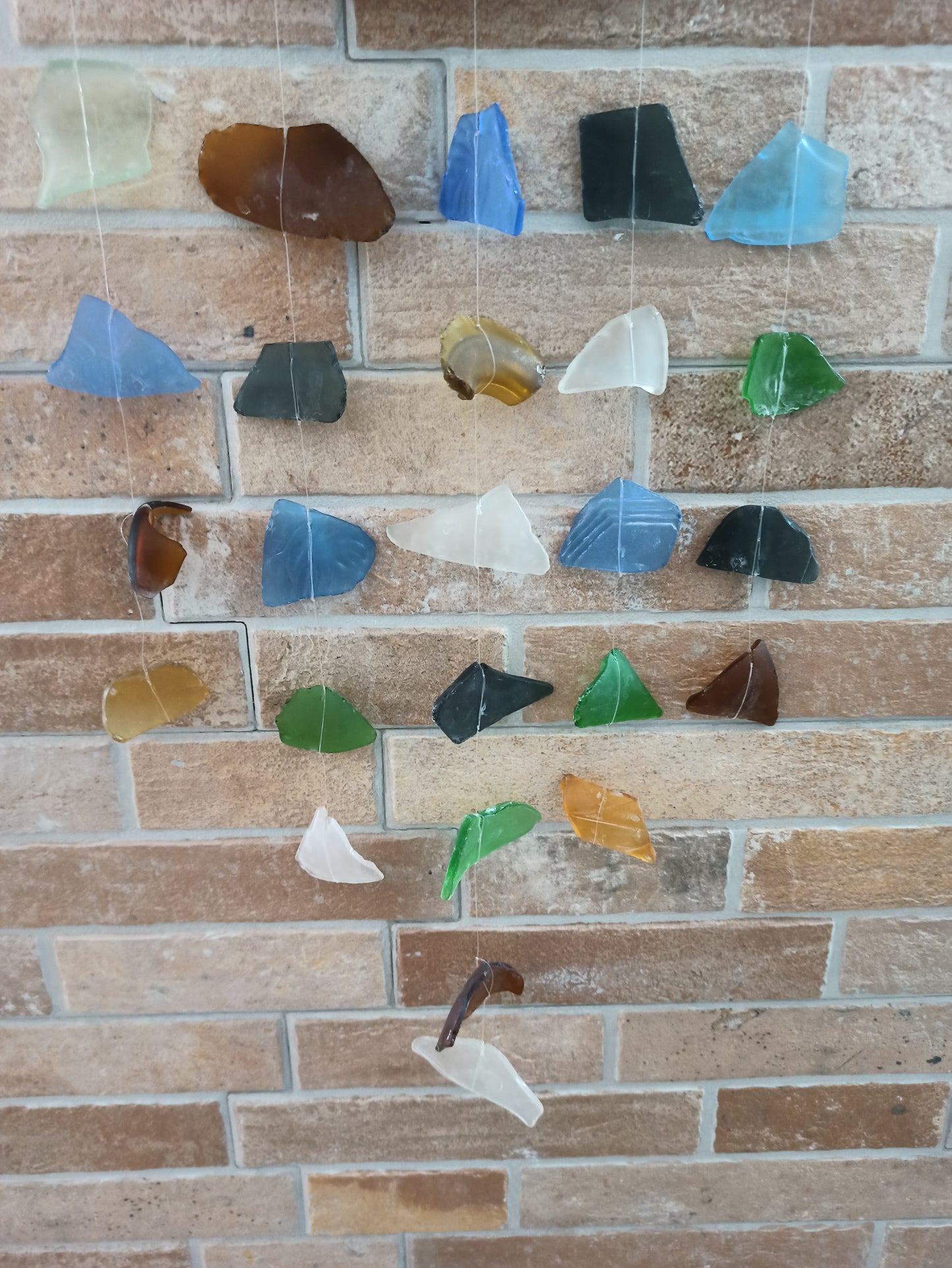 Carillon en verre recyclé - Cinq cordes - Multi