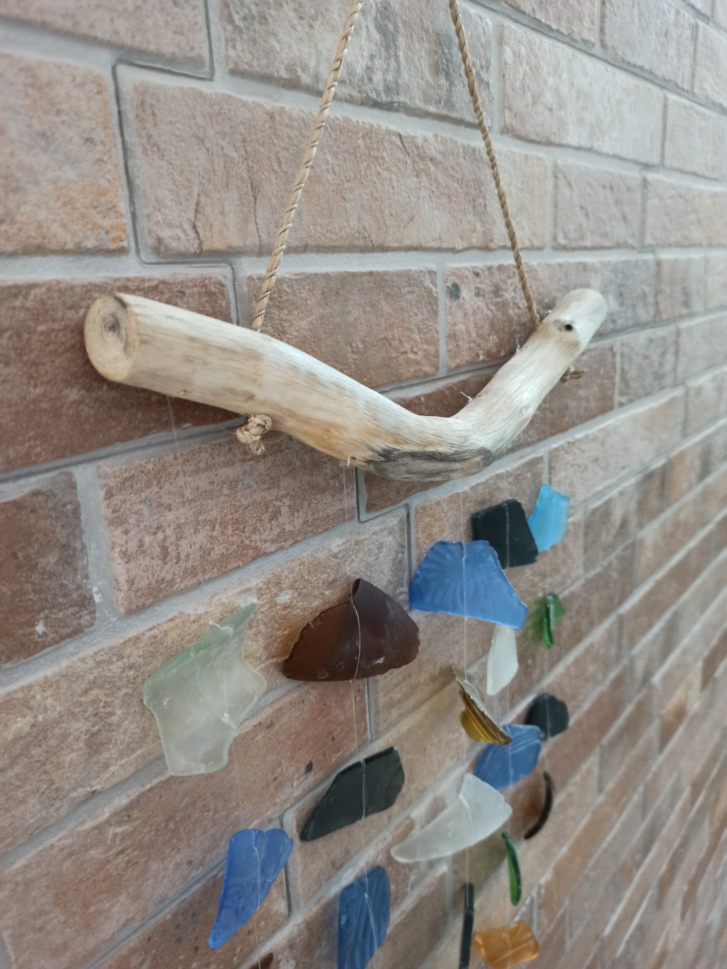 Carillon en verre recyclé - Cinq cordes - Multi