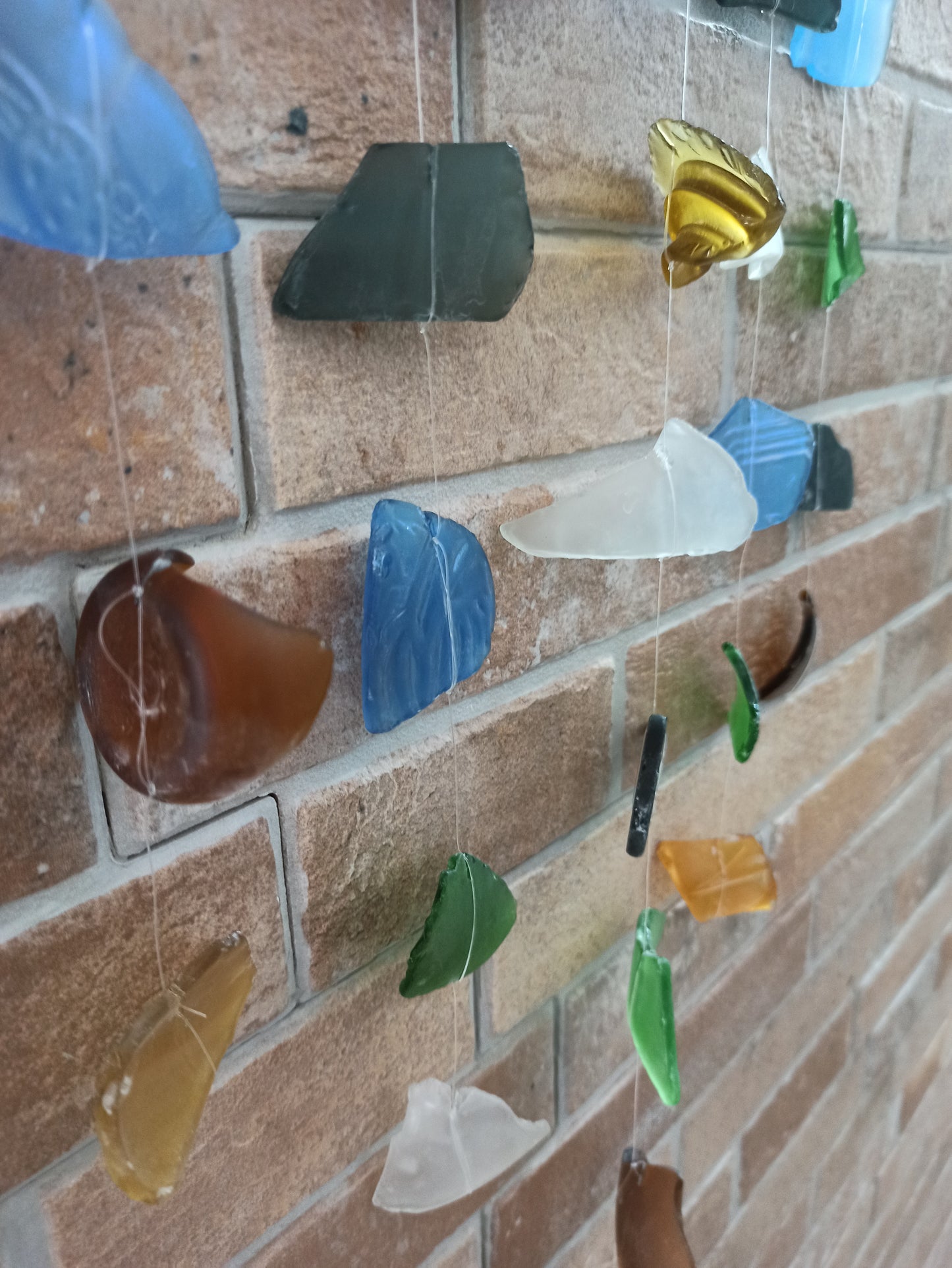 Carillon en verre recyclé - Cinq cordes - Multi
