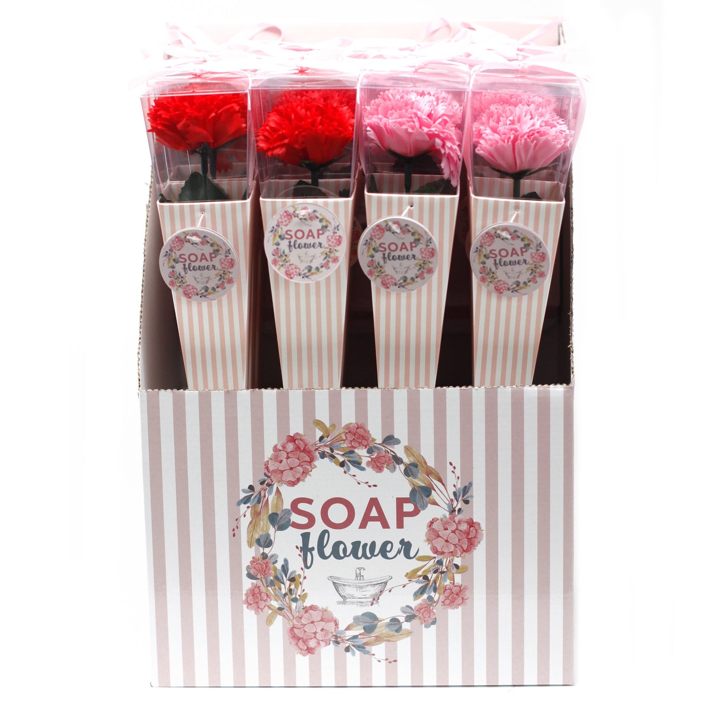 Fleur de savon - Œillet moyen (couleurs assorties)