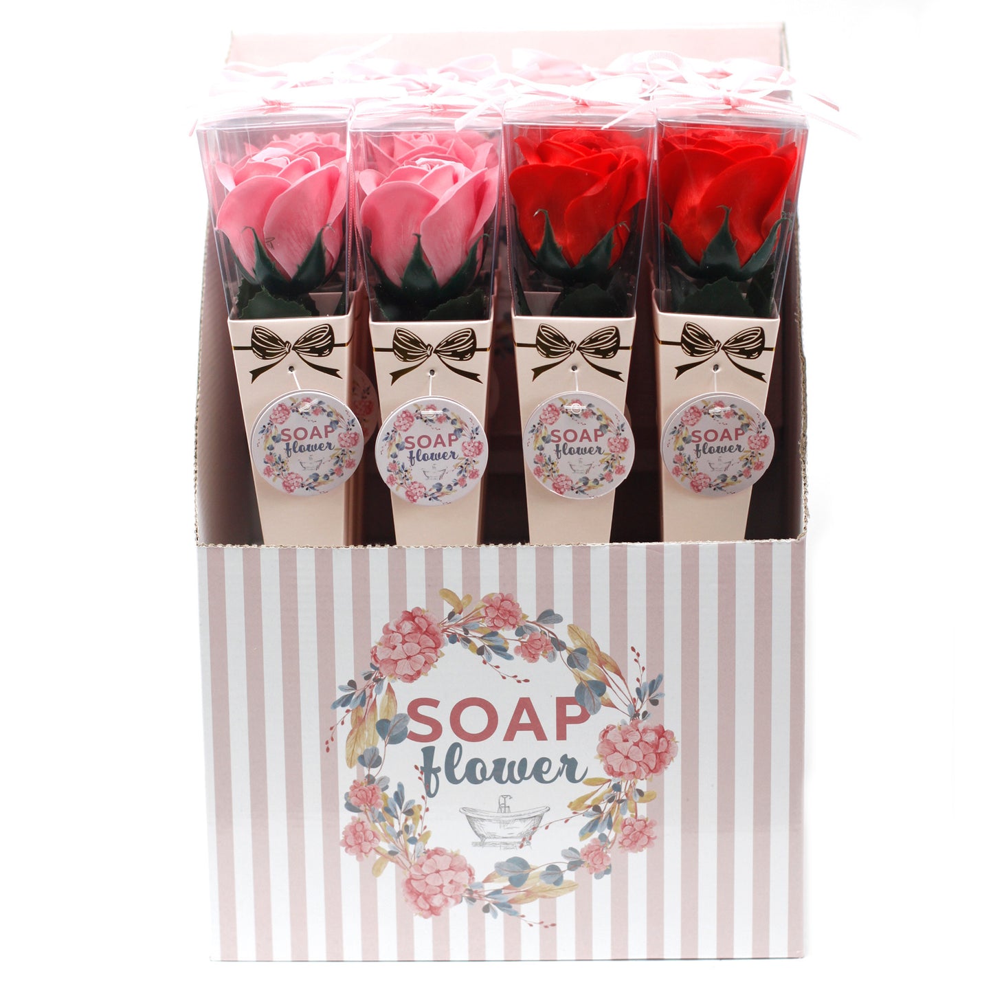 Fleur de savon - Roses moyennes (couleurs assorties)