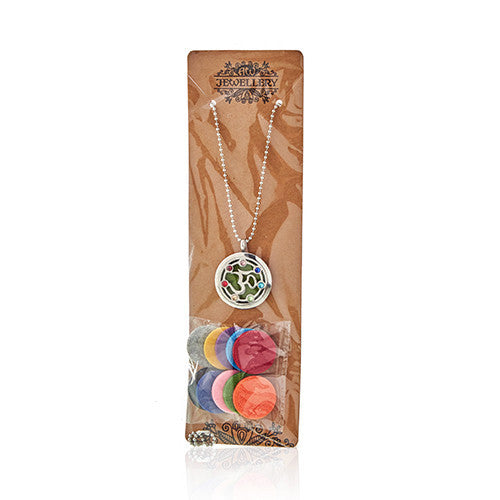 Collier d'aromathérapie - Chakra Hamsa - 30 mm