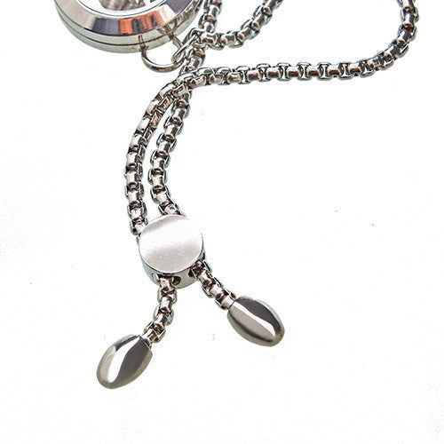 Bracelet chaîne d'aromathérapie - Chat et fleurs - 20 mm