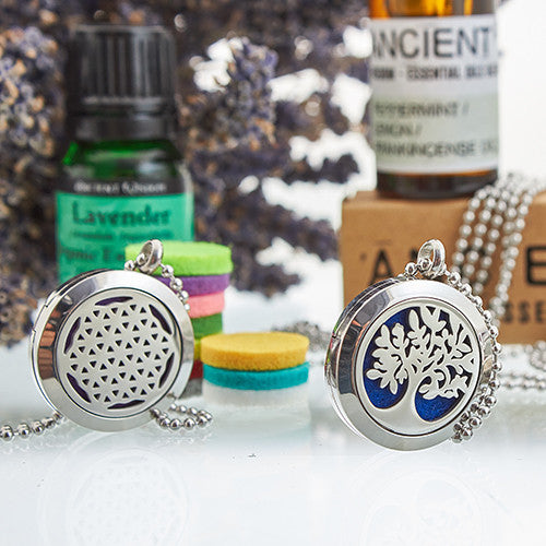 Bracelet chaîne d'aromathérapie - Chat et fleurs - 20 mm