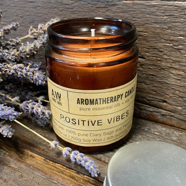 Bougie d'aromathérapie - Vibrations positives